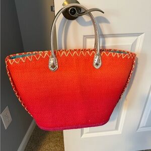 Victoria's Secret Vibrant Red and Orange Tote